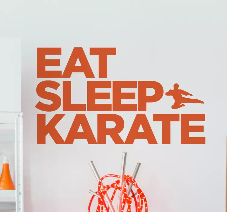 Wandtattoo Eat Sleep Karate - TenStickers