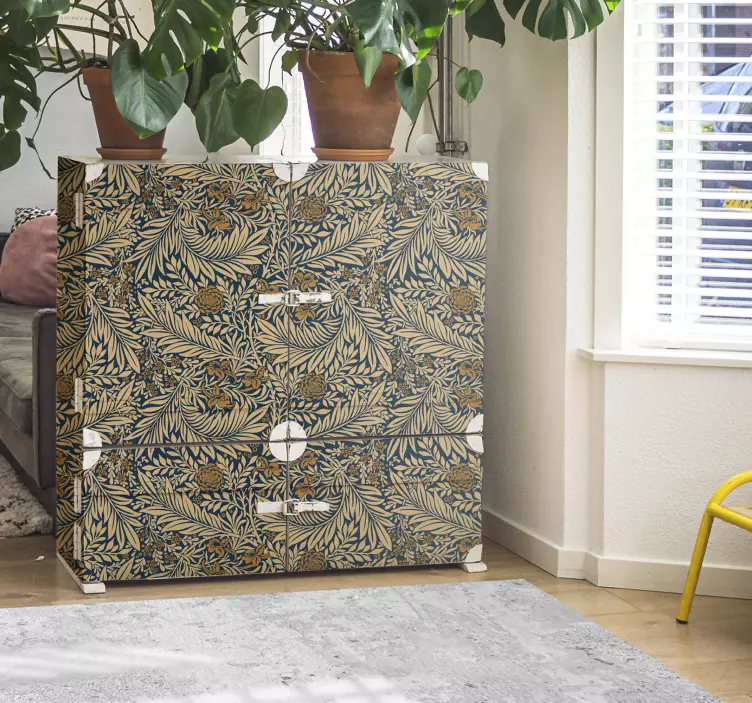 Möbelfolie vintage Blattmuster - TenStickers