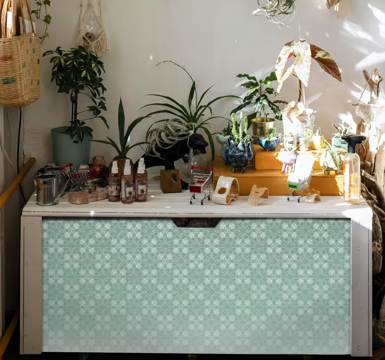 Möbelfolie florales verblassendes muster - TenStickers