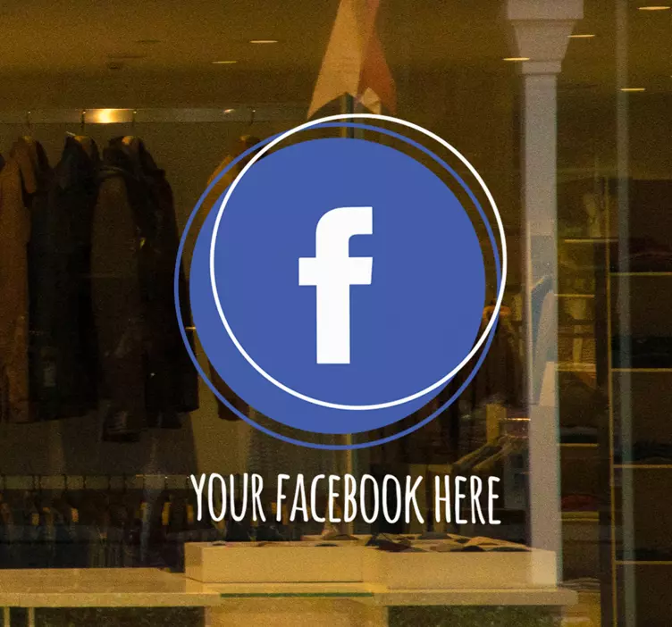 Schaufenster folie für social media embleme - TenStickers