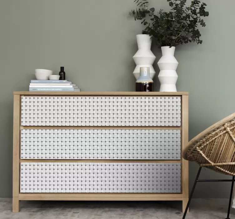 Möbelfolie gewebtes texturmuster - TenStickers