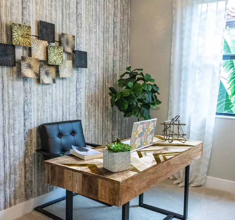 Laptop Aufkleber mit Natur Blätter Muster - TenStickers