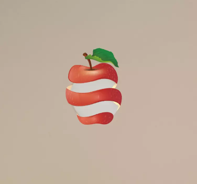 Laptop Aufkleber Apfelschale Macbook - TenStickers