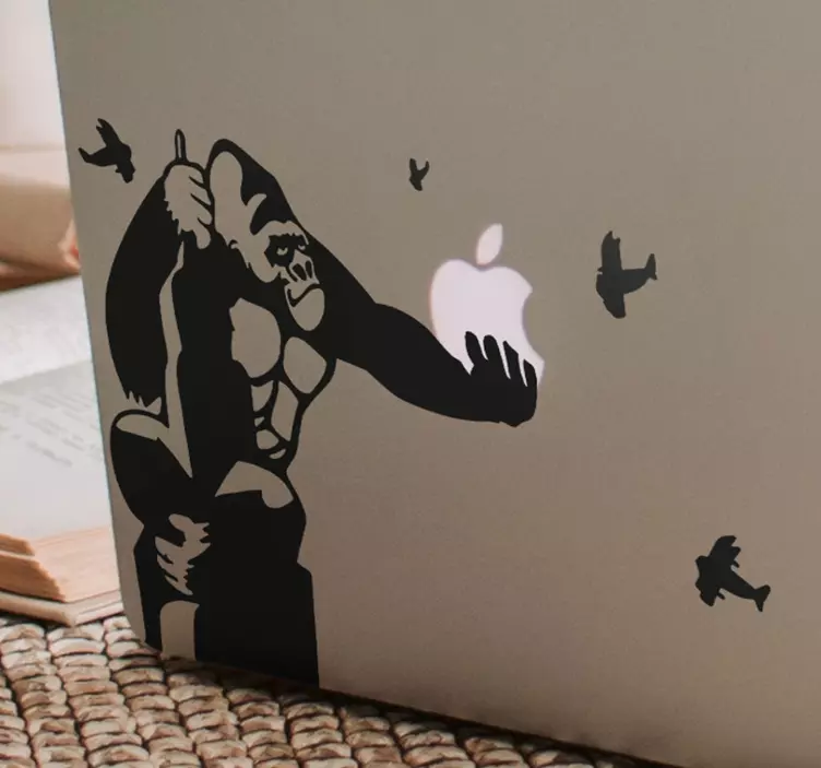 Kino Sticker King Kong Apple - TenStickers