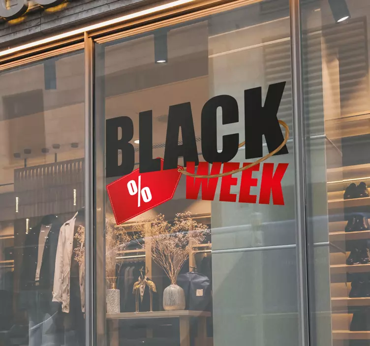 Stickers Black Friday Black Week - TenStickers