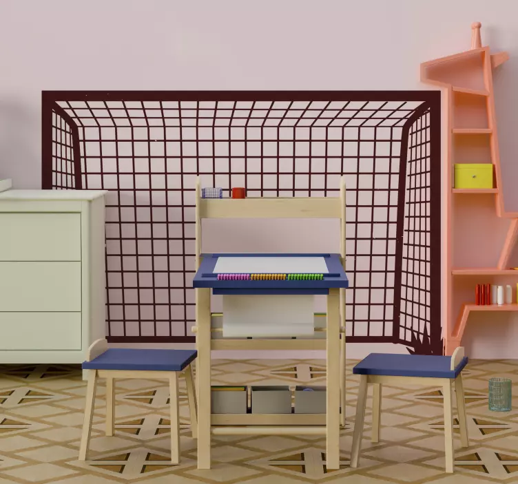 Wandtattoo Kinderzimmer Fußball Fußballtor - TenStickers