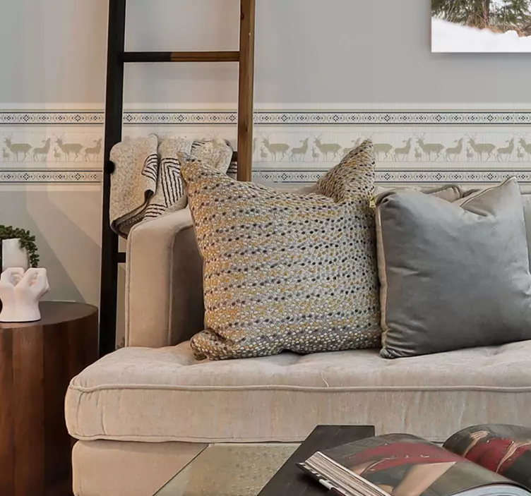 Wandtattoo alpine natur rentier - TenStickers