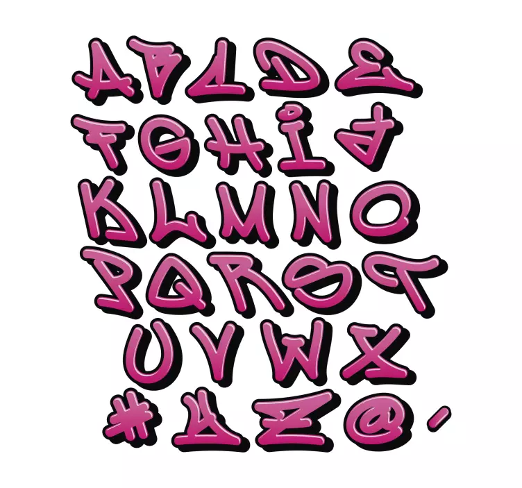 Wandtattoo Kinderzimmer Graffitiname für Mädchen - TenStickers