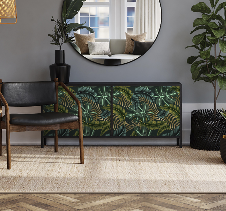 Möbelfolie Tropisches Blatt - TenStickers