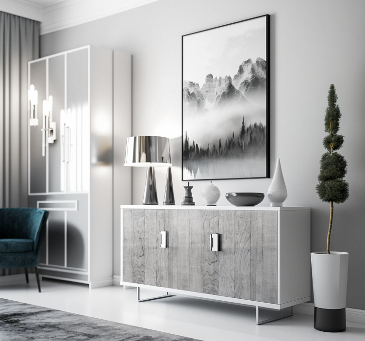 Klebefolie Möbel grauholz - TenStickers