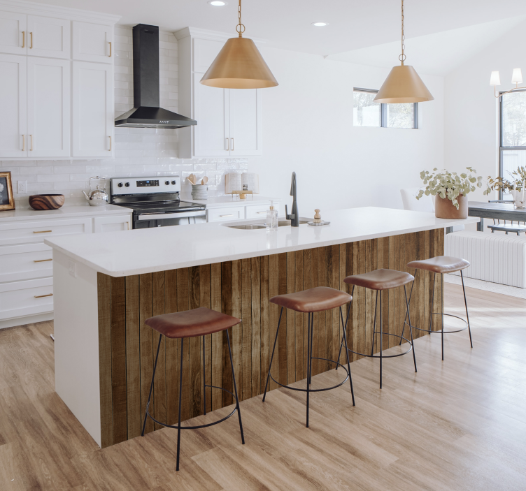 Möbelfolie dünne Holzleisten - TenStickers