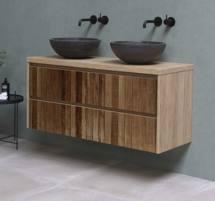 Möbelfolie dünne Holzleisten - TenStickers