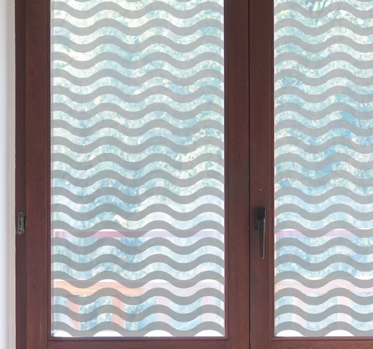 Fensteraufkleber transluzente Wellen - TenStickers