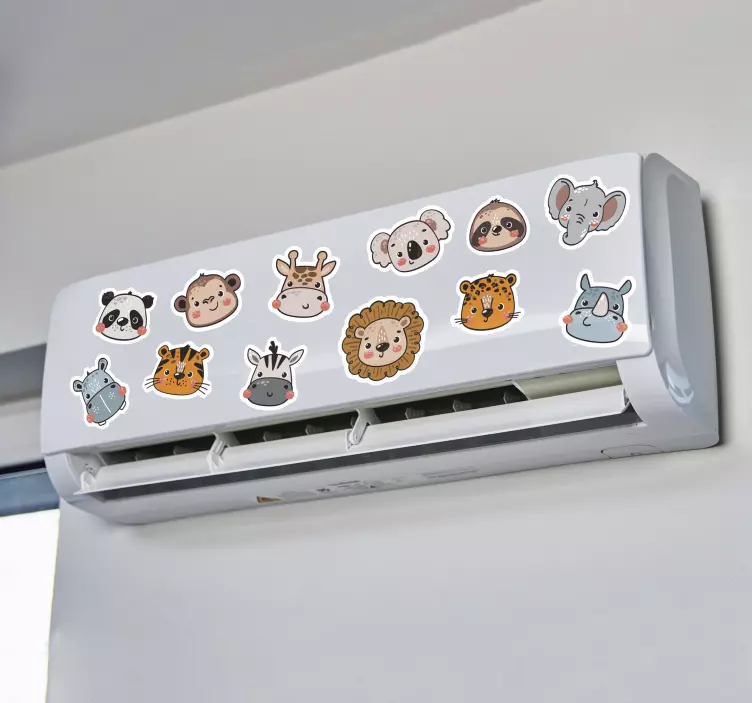 Klimaanlage Aufkleber Wildes Tier Designs - TenStickers