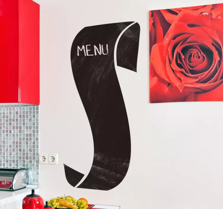 Tafelfolie geschwungenes Design - TenStickers