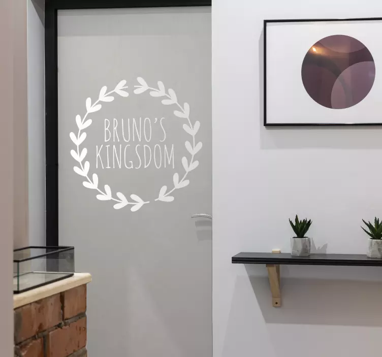 Wandtattoo Kinderzimmer Lorbeer Namensaufkleber - TenStickers