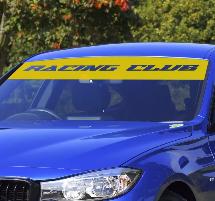 Autoaufkleber Sonnenblende personalisiert - TenStickers