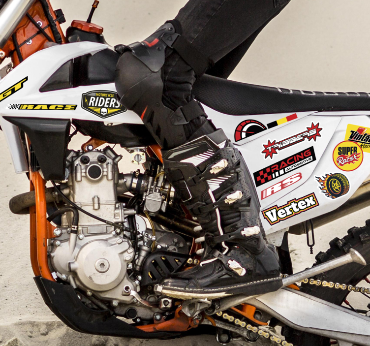 Motorrad Aufkleber einzelnes bombenpaket - TenStickers