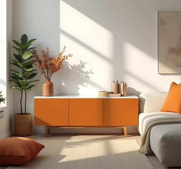 Wandtattoo einfarbig mattes orange - TenStickers