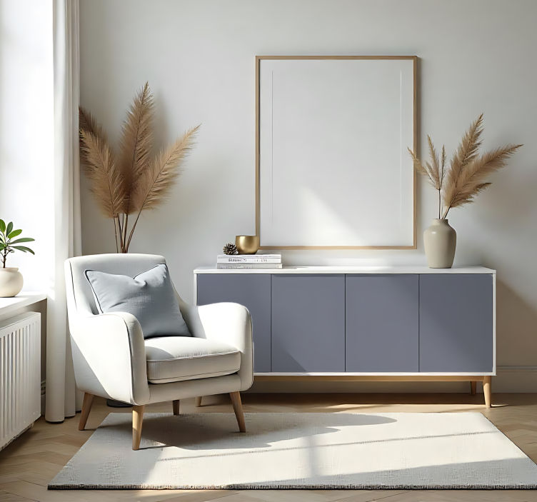 Wandtattoo einfarbig mattes neutrales grau - TenStickers