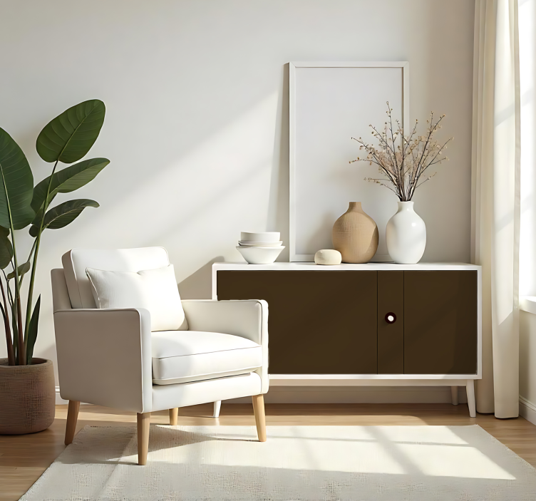 Wandtattoo einfarbig mattbraun - TenStickers