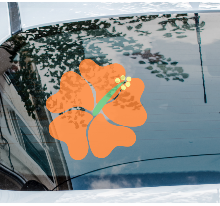 Auto Sticker Hibiskus - TenStickers