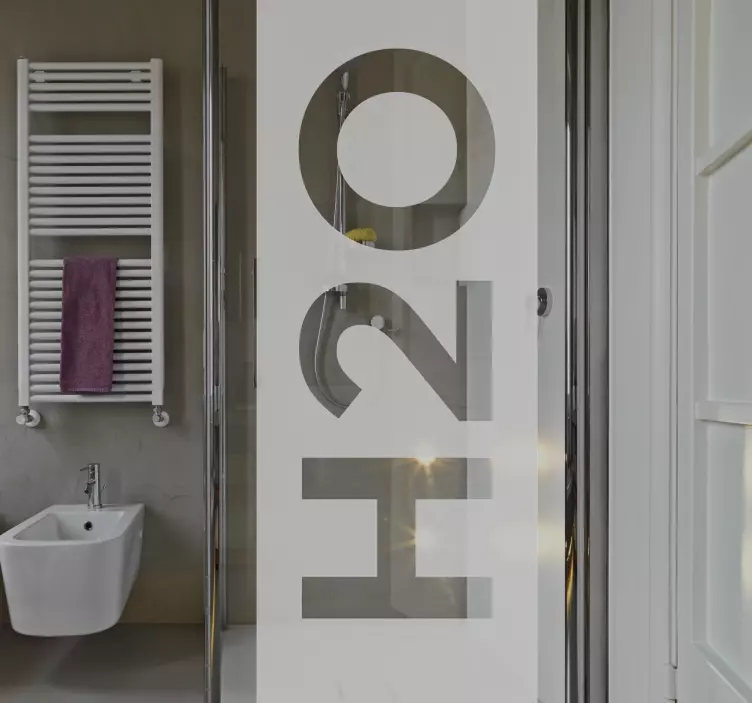 Folie Duschkabine  H2O Sichtschutzfolie - TenStickers