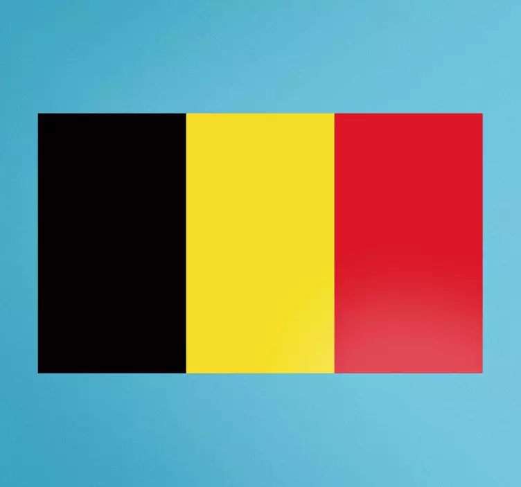 Aufkleber Flaggen belgische dreifarbige flagge - TenStickers