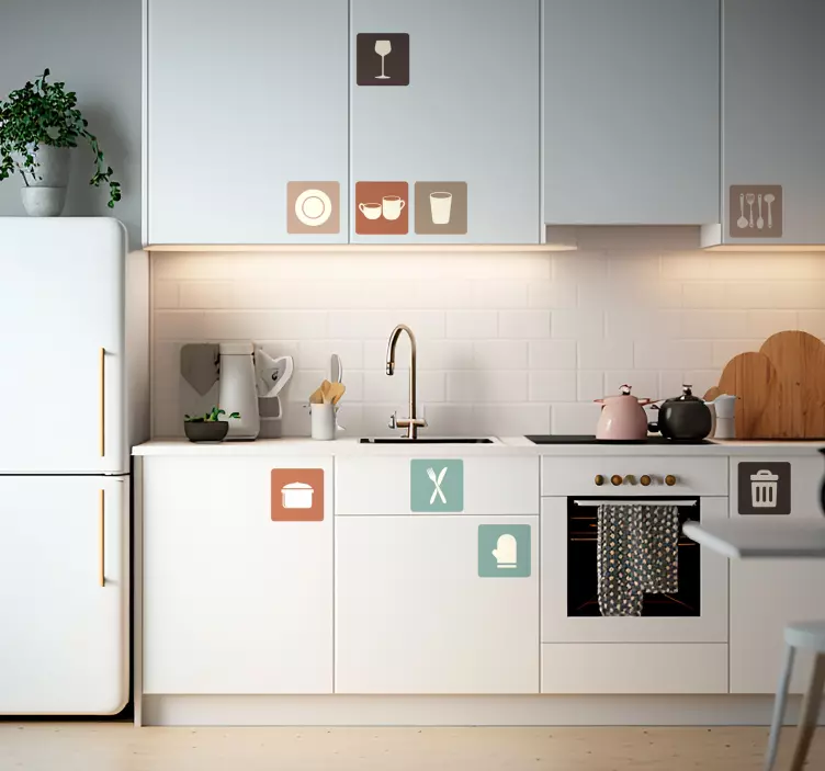 Aufkleber Küchengeräte für Schubladen - TenStickers