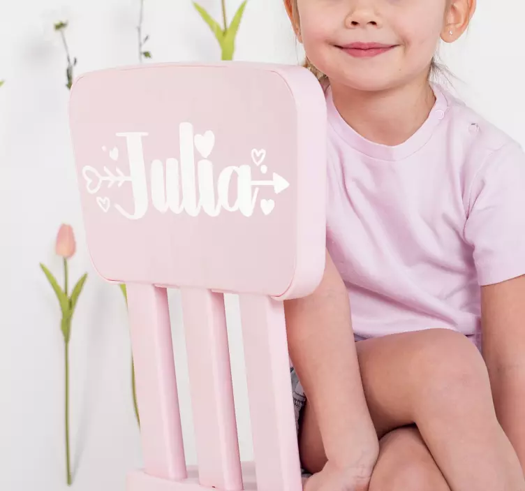 Aufkleber mit personalisierten Namen Liebe - TenStickers