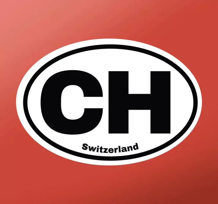 Autoaufkleber Schweiz CH - TenStickers