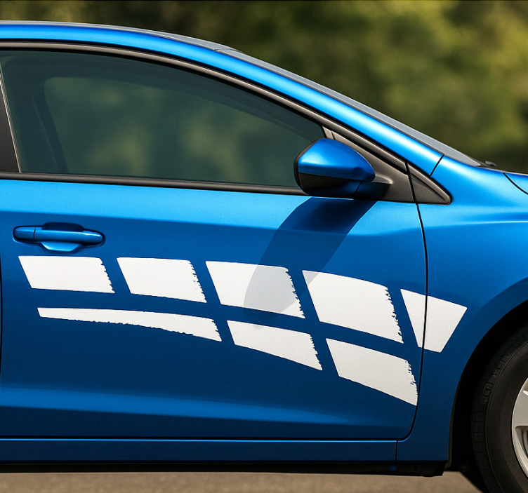 Autoaufkleber einfarbige abstrakte streifen - TenStickers