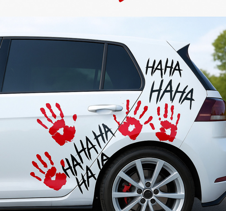 Autoaufkleber joker-stil-seitengrafik - TenStickers