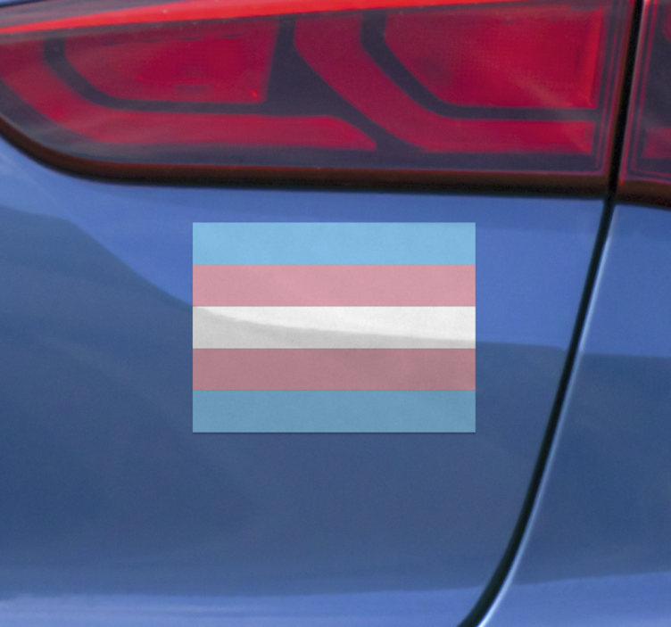 Autoaufkleber trans-flagge - TenStickers