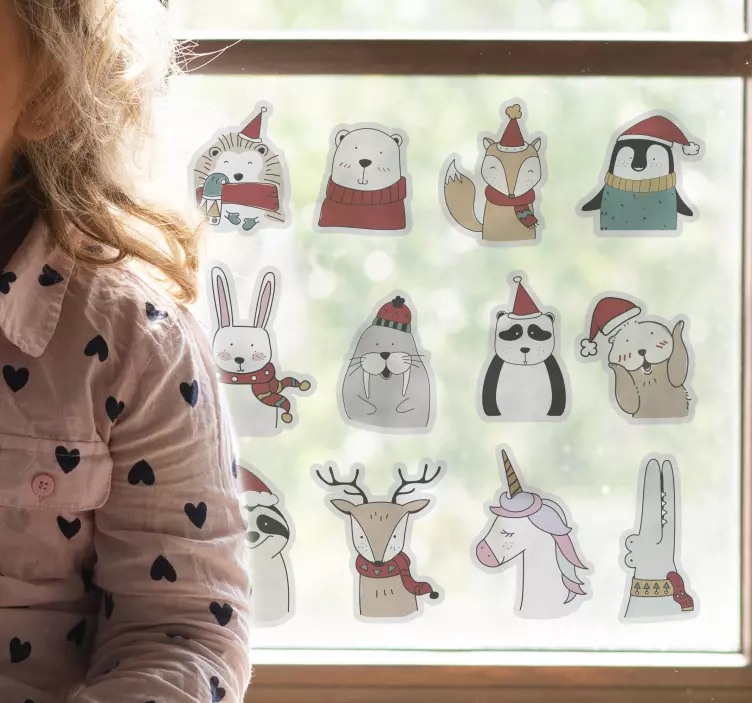 Bauernhof sticker mit charmanten kreaturen skulpturen - TenStickers