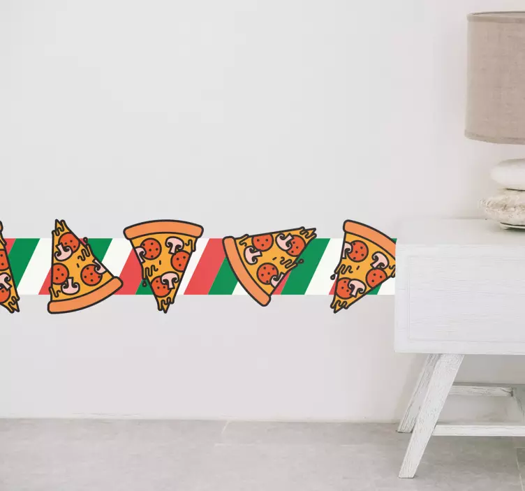 Bordüre Pizza - TenStickers