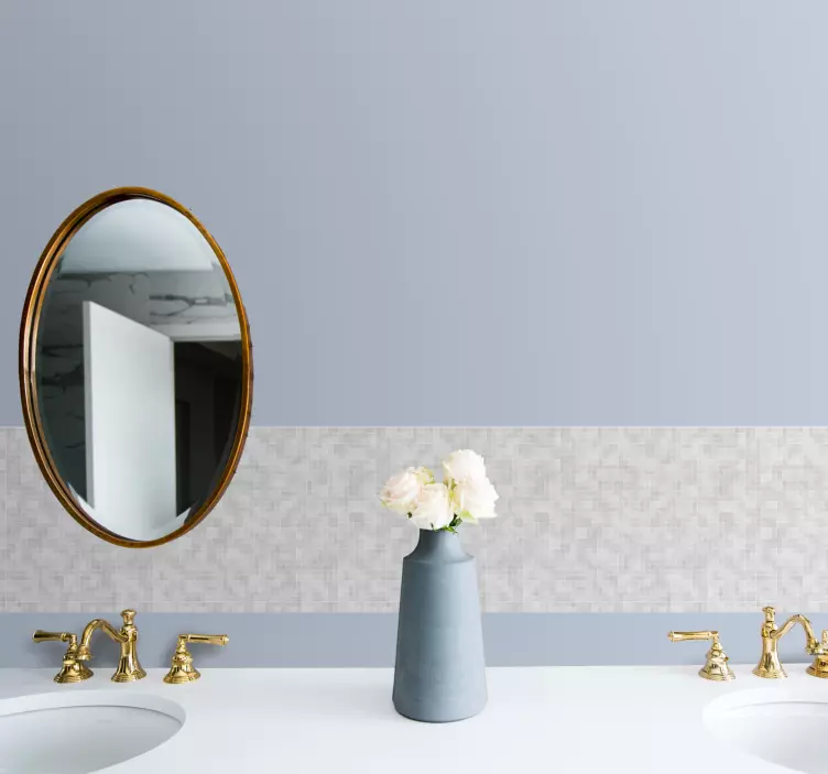 Bordüre selbstklebend strukturiertes quadratisches muster - TenStickers