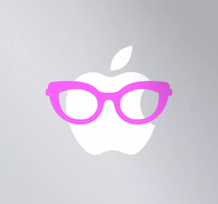 Damenbrille Laptop Sticker - TenStickers