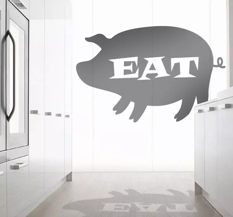 Eat Schwein Aufkleber - TenStickers