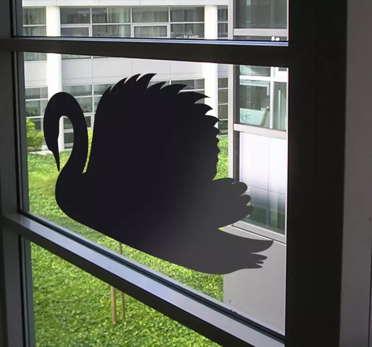 Eleganter Schwan Aufkleber - TenStickers