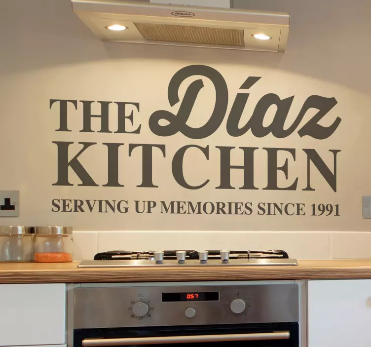 Family Kitchen Aufkleber - TenStickers