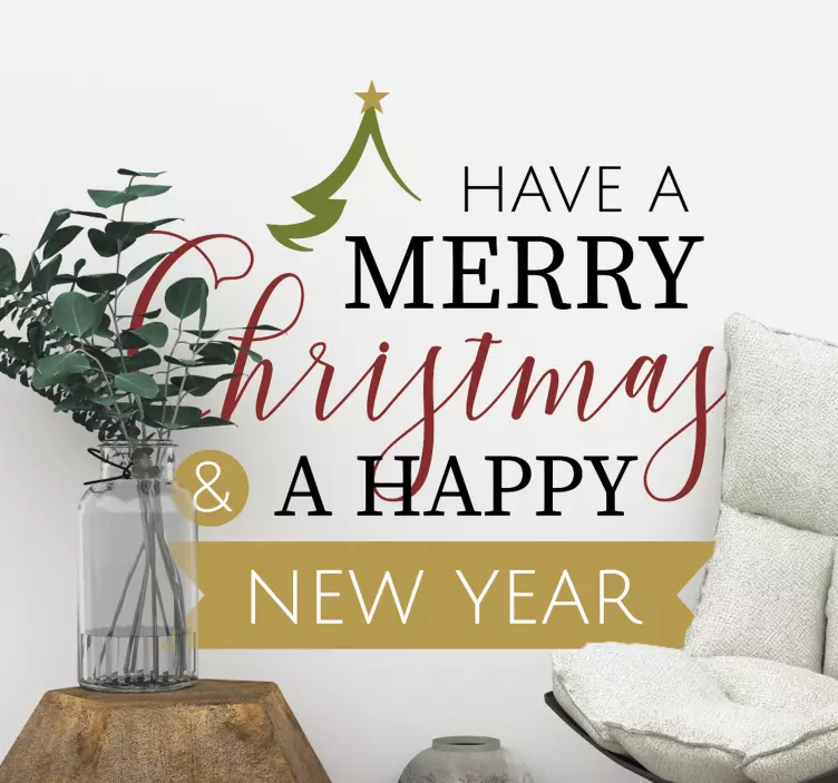 Feiertag wandtattoo frohe feiertagsgrüße - TenStickers