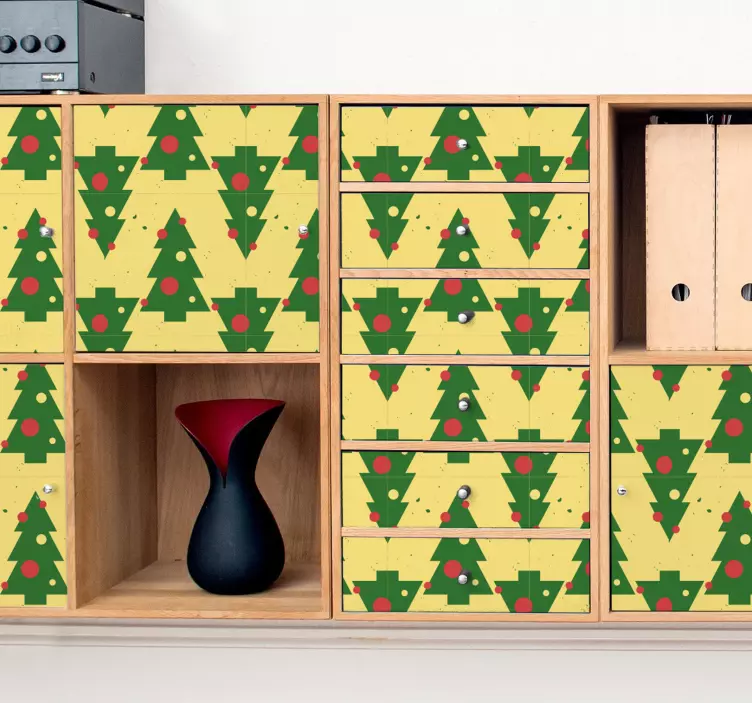 Feiertag Wandtattoo weihnachtsbaummuster - TenStickers