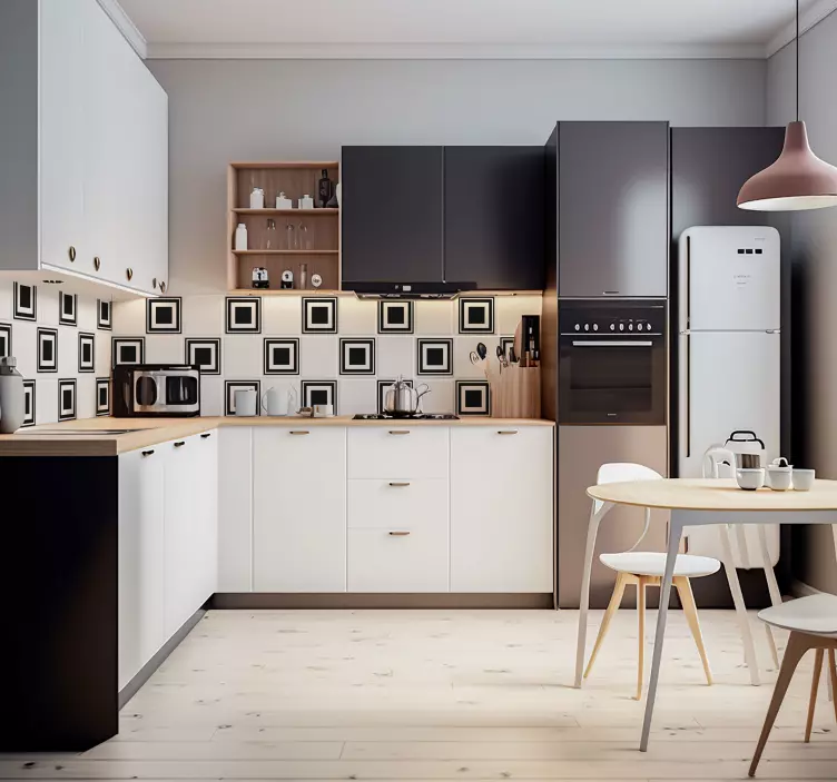 Fliesen Aufkleber Quadratmuster - TenStickers