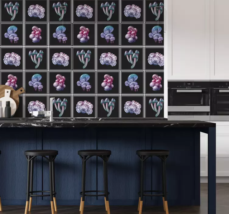 Fliesen Aufkleber Zauberpilze - TenStickers