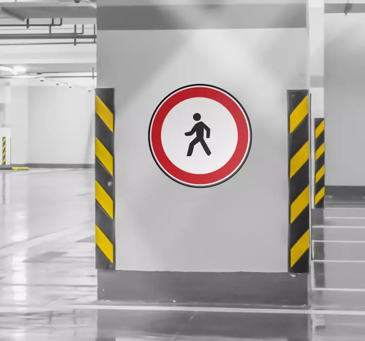 Fußgänger Verboten Sticker - TenStickers