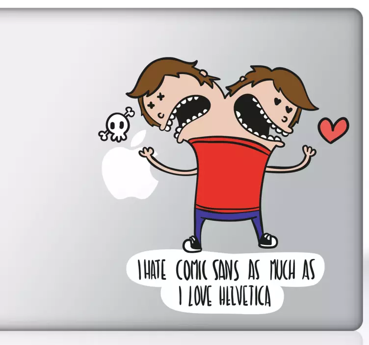 Hate Comic Sans Aufkleber - TenStickers