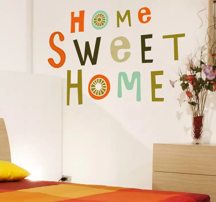 Home sweet home Aufkleber - TenStickers