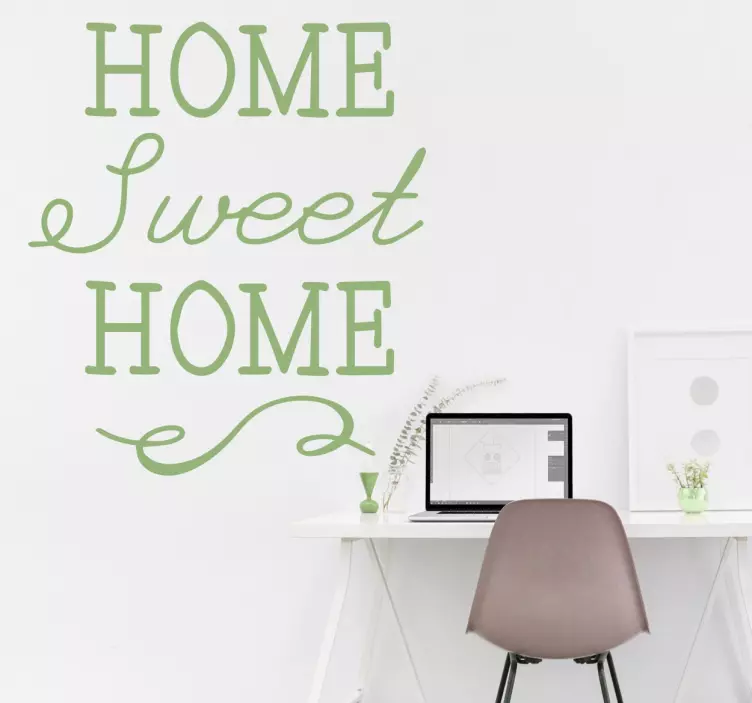 Home sweet home Wandtattoo - TenStickers