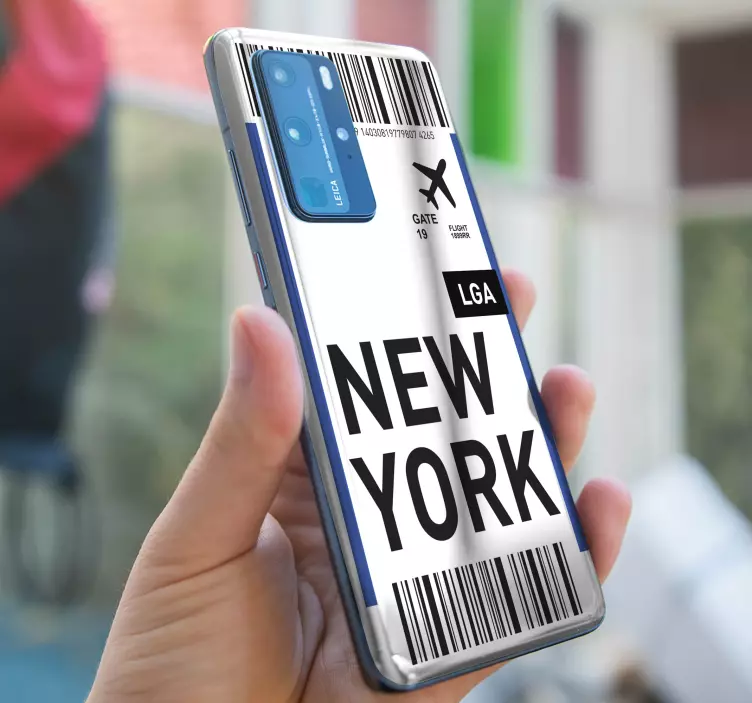 Huawei Sticker new york bordkarte - TenStickers